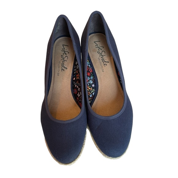Lifestride Womens Karma Pump Heel Navy Size 7.5 - Picture 5 of 9